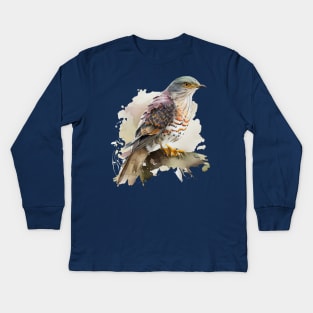 Cuckoo Bird On A Tree 4.0 Kids Long Sleeve T-Shirt